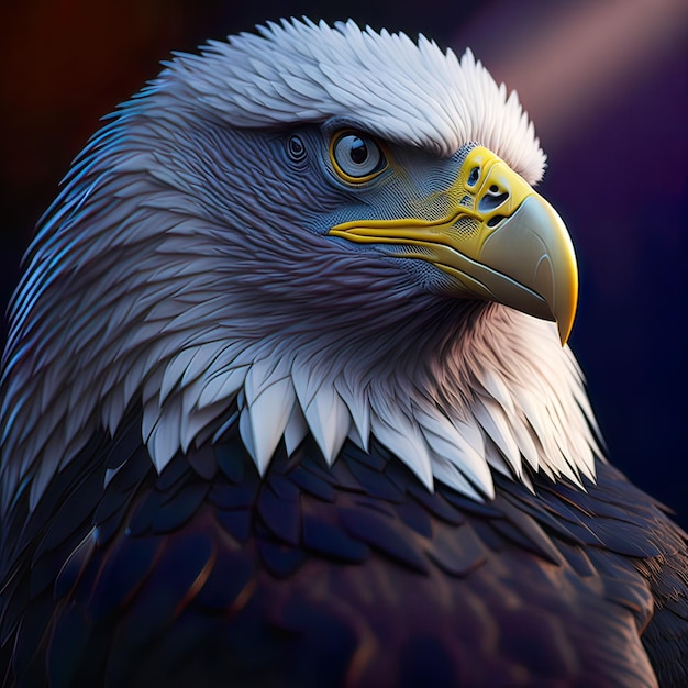 Águila calva Día de la Independencia de los Estados Unidos Una majestuosa celebración del patriotismo y la libertad