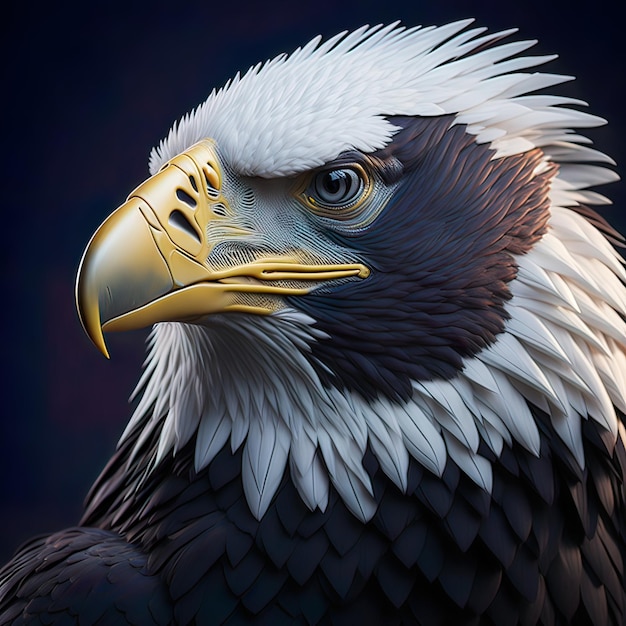 Águila calva Día de la Independencia de los Estados Unidos Una majestuosa celebración del patriotismo y la libertad