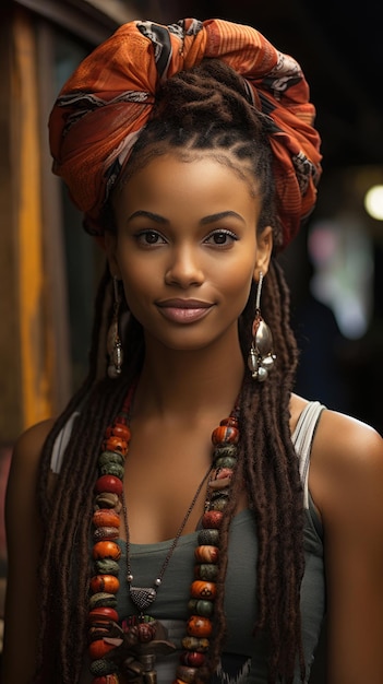 guiné equatorial linda garota 20 anos papel de parede do telefone foto profissional generativa ai