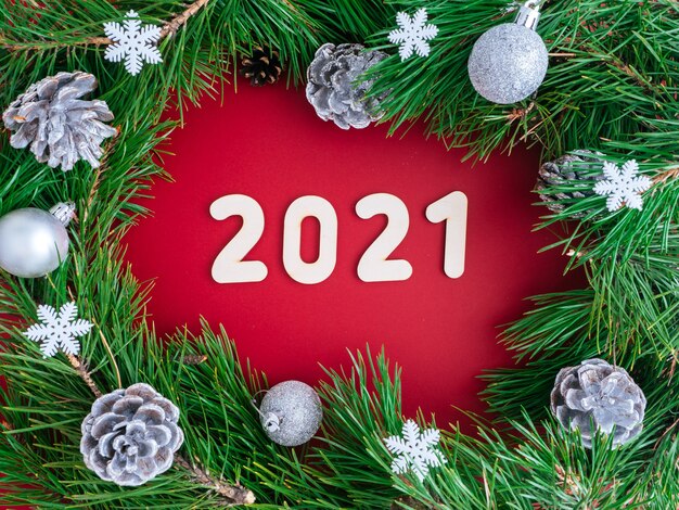 Guirlanda de Natal e ano novo de 2021