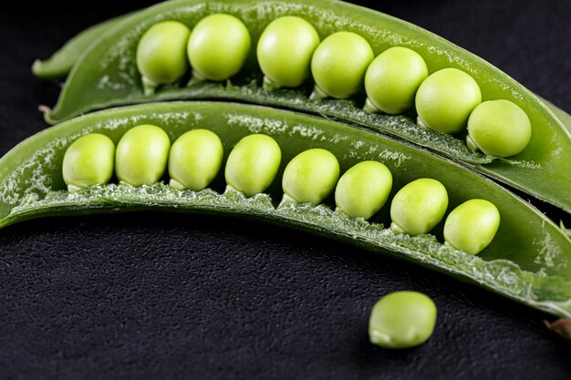 Guisantes de azúcar con menta