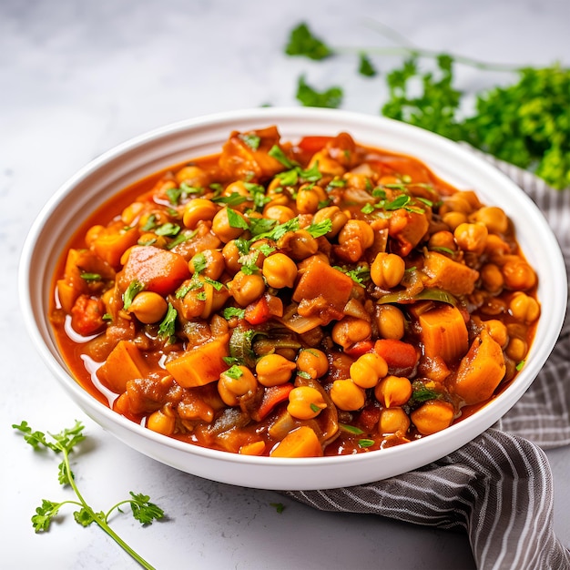 Guiso De Calabaza Con Garbanzos