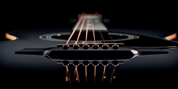 Guitarra eléctrica de neón