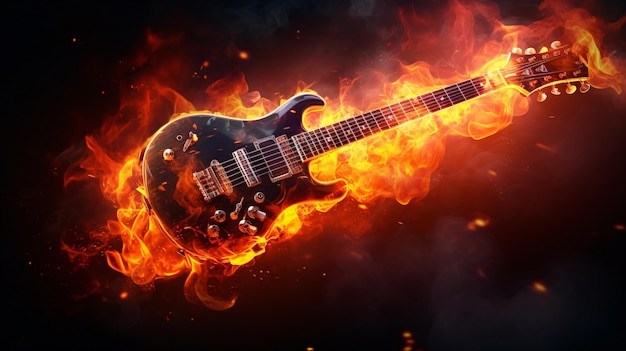 guitarra de fuego