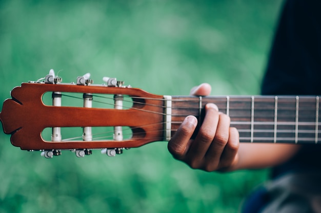 Guitarra y naturaleza Buen ambiente