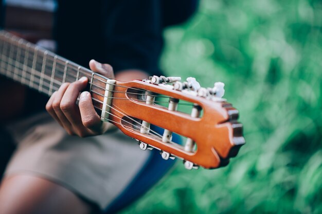 Guitarra y naturaleza Buen ambiente