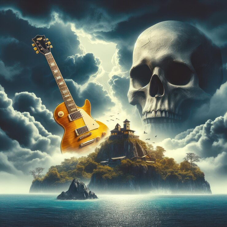 la guitarra en el océano