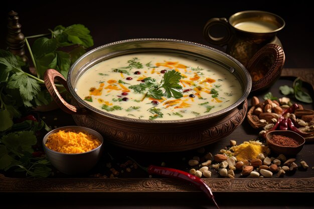 Gujarati Kadhi indische Food-Fotografie