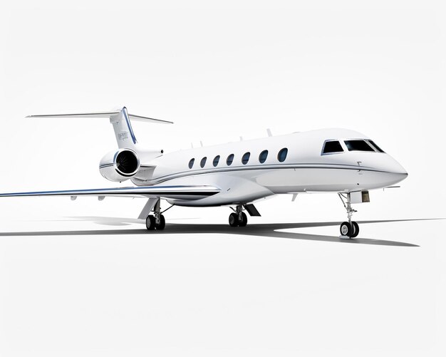 Gulfstream G650 em fundo branco