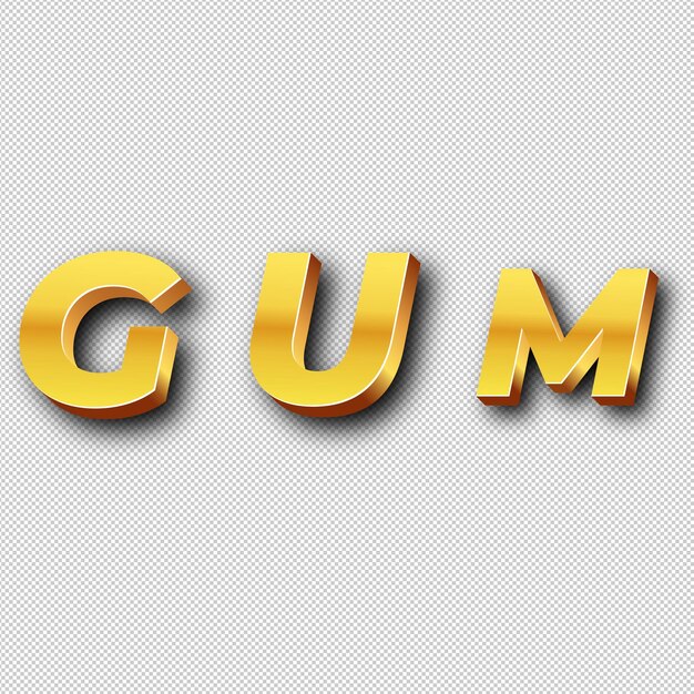 Foto gum gold-logo-symbol isolierter weißer hintergrund transparent