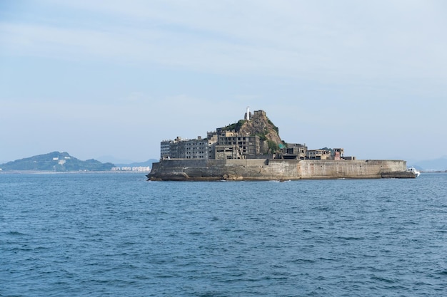 Gunkanjima en la ciudad de nagasaki