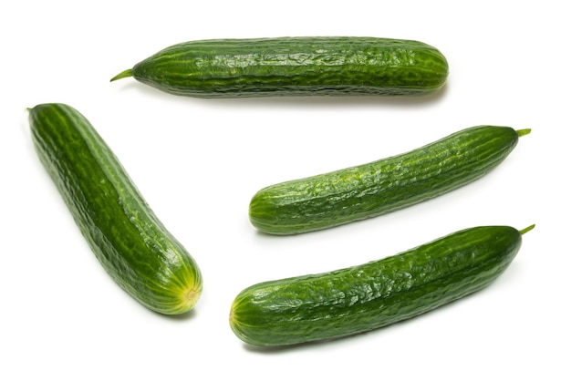 Gurke auf weißem Hintergrund