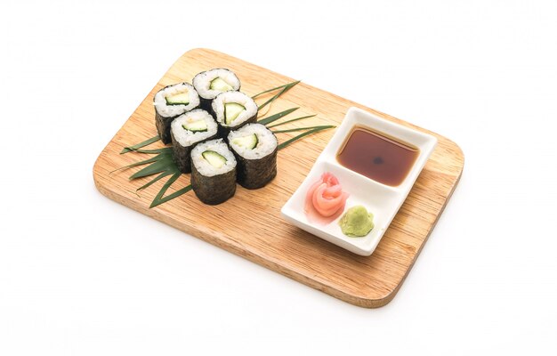 Gurke Maki Sushi - japanischer Essensstil