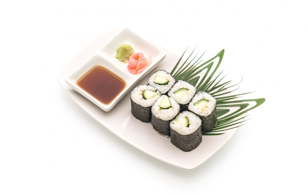 Gurken-Maki-Sushi - japanisches Essen