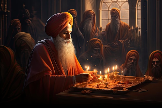 Guru Nanak Dev Ji Maharaj, bekannt als der erste Sikh-Guru, wird von Sikhs anlässlich von Guru Nanak Jayanti gefeiert. Dieses als Gurpurab bekannte Fest ist eine freudige Feier seiner Geburt