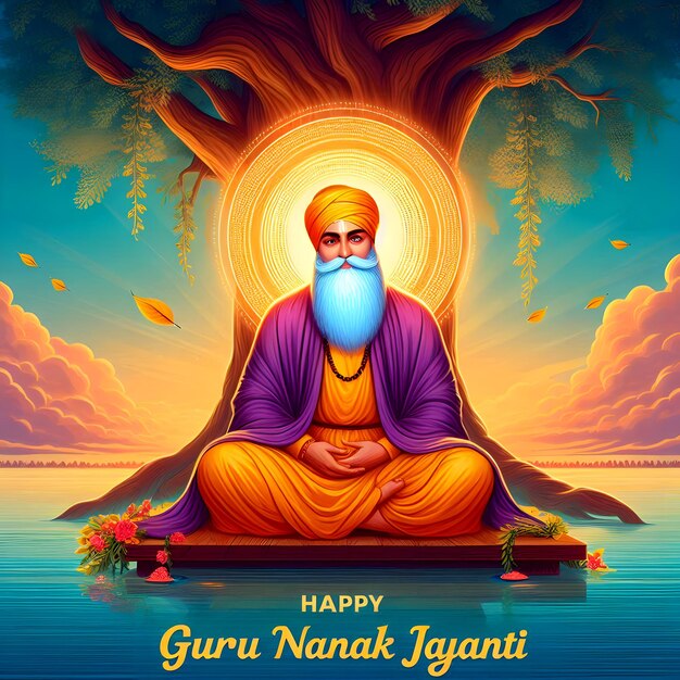 Guru Nanak Gurpurab o feliz Guru Nanak Jayanti Gurpurab deseos imágenes mensajes citas publicación en Facebook