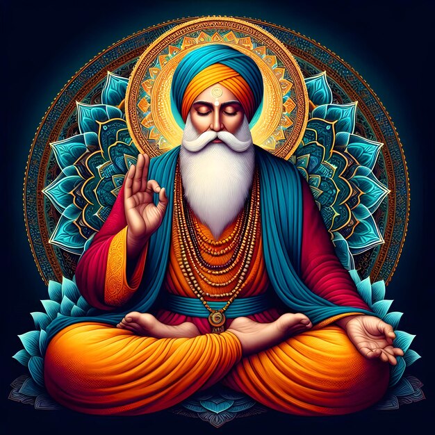 Guru Nanak Gurpurab o feliz Guru Nanak Jayanti Gurpurab deseos imágenes mensajes citas publicación en Facebook