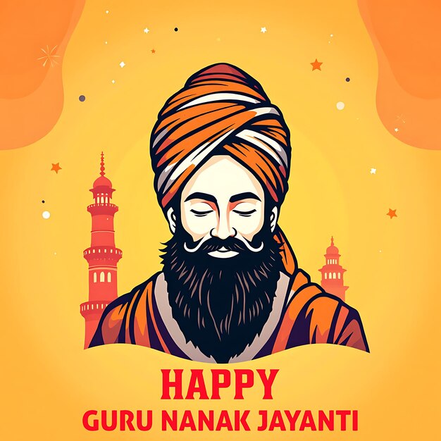 Guru Nanak Jayanti Gurpurab Guru Nanak Prakash Utsav feiert die Geburt