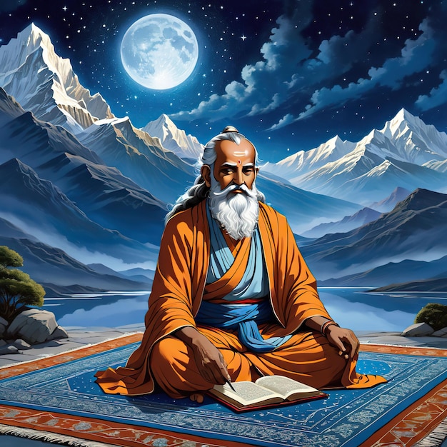 Guru Purnima Bild ai erzeugt