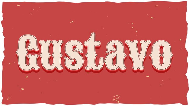 Foto gustavo vintage text (englisch)