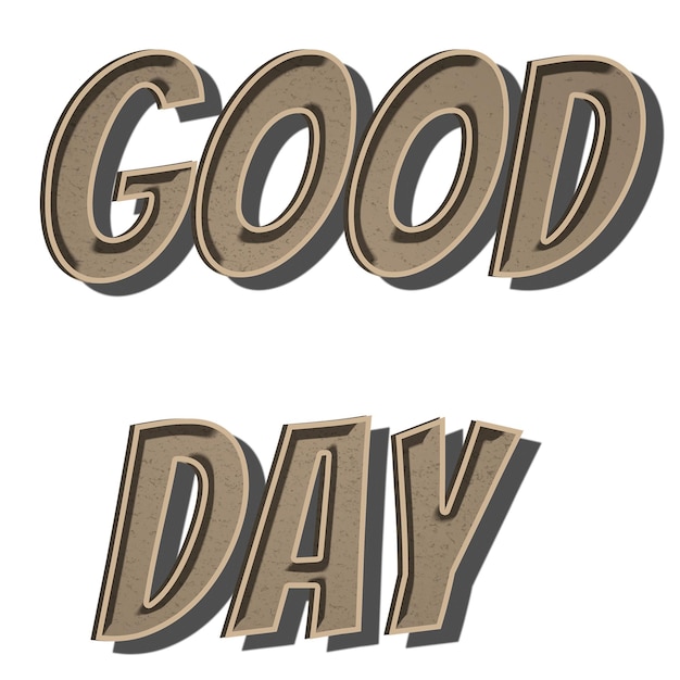 Guten Tag png-Retro-Typographie