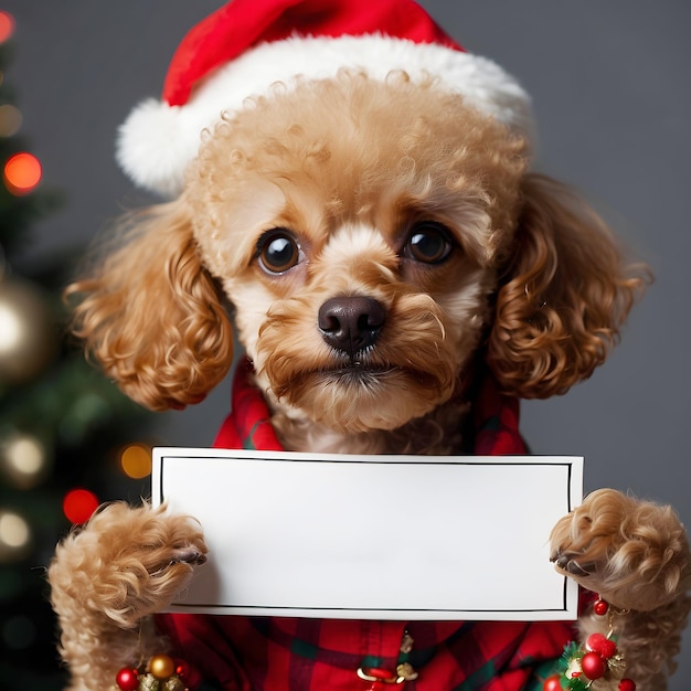 Guter Hund Guter Pudel Text Logo-Mockup Dezember Weihnachtsmockup