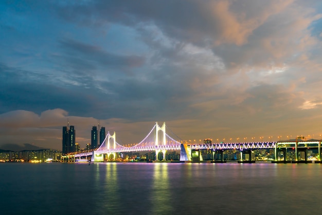 Gwangan-Brücke in Busan-Stadt, Südkorea.