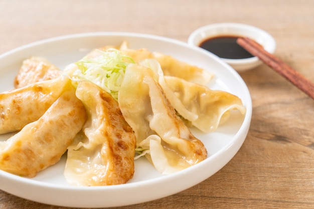 Gyoza japonês ou lanche de bolinhos