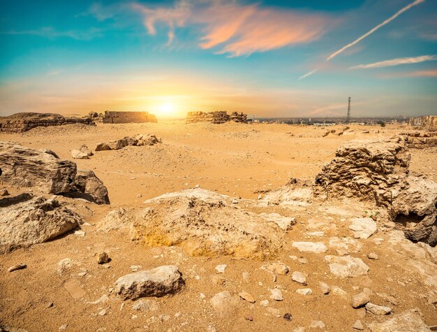 Ägypten bei Sonnenuntergang