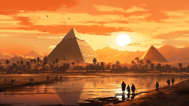 Ägypten-Illustration