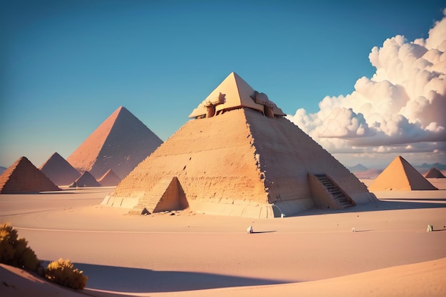 Ägypten Pyramidenarchitektur Welt Ungelöstes Geheimnis Wunder Landschaft Tapeten Hintergrund