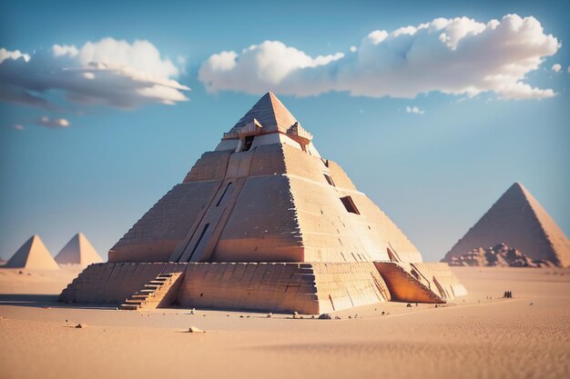 Ägypten Pyramidenarchitektur Welt Ungelöstes Geheimnis Wunder Landschaft Tapeten Hintergrund