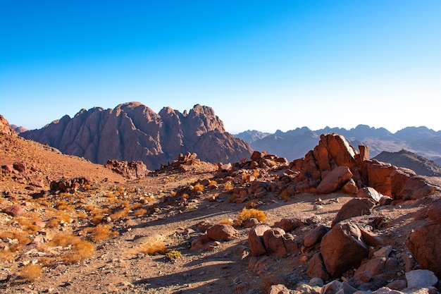 Ägypten, Sinai-Gebirge an einem sonnigen Tag, schöne Landschaft