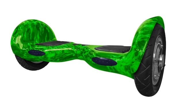 Foto gyroscooter aislado verde