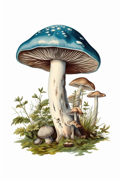 Há muitos cogumelos que estão crescendo fora do solo generativo ai