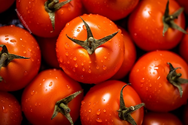 há muitos tomates sentados na mesa ai generativa
