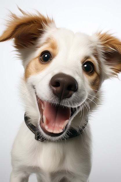 Foto há um cachorro olhando para a câmera ai generativa