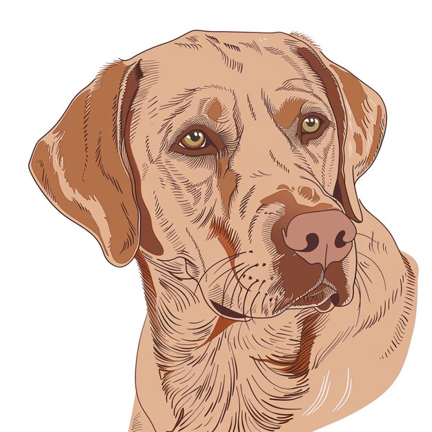 Foto há um desenho de um cão com uma coleira em generativo ai