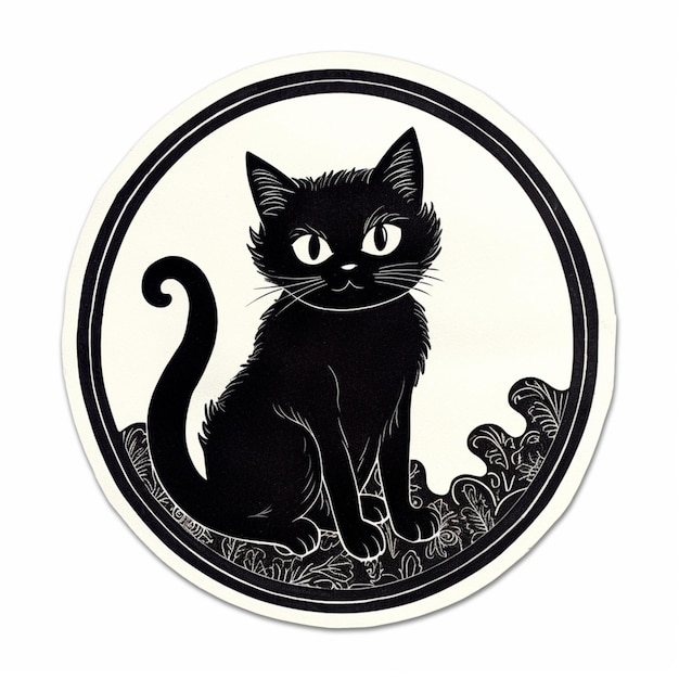 Sorriso E Jogo Do Gato Preto Com a Bola Para O ícone Do Animal De Estimação  Do Logotipo Ilustração Stock - Ilustração de redondo, gatinho: 141032998