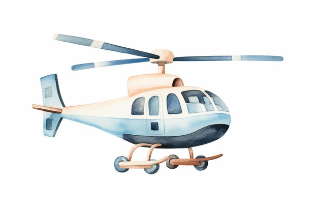 há um helicóptero voando no céu generativ ai
