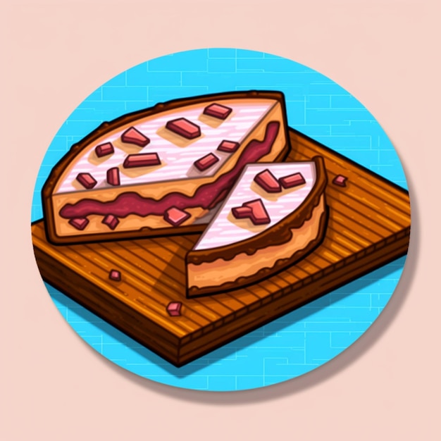 Foto há um pedaço de pizza em uma tábua com uma fatia faltando ai generativa