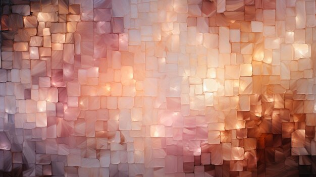 Há uma imagem de uma parede feita de blocos de papel generativo ai