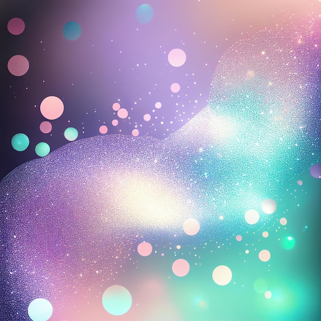 Foto há uma imagem desfocada de um fundo colorido com bolhas generativas ai