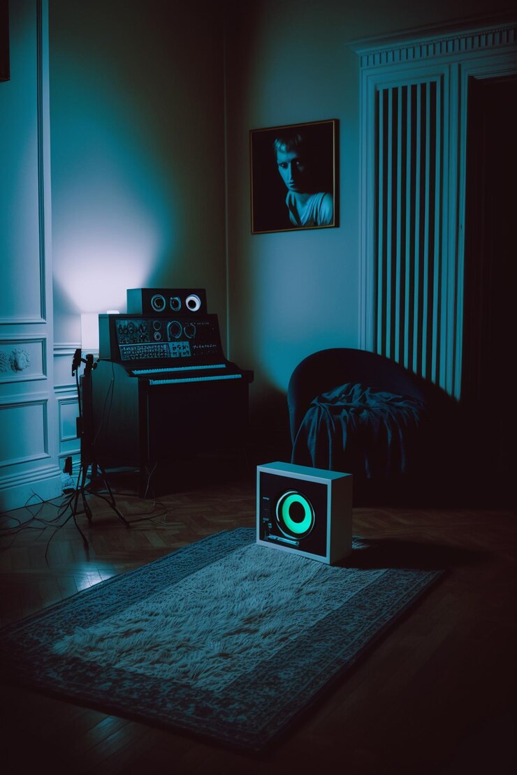 Há uma sala com um piano generativo ai