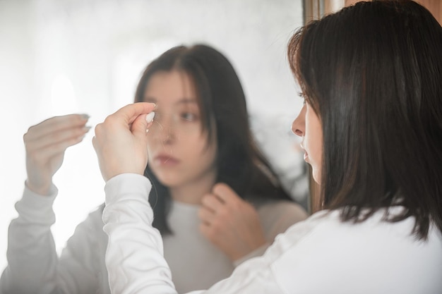 Haarausfallproblem bei einem jungen Mädchen