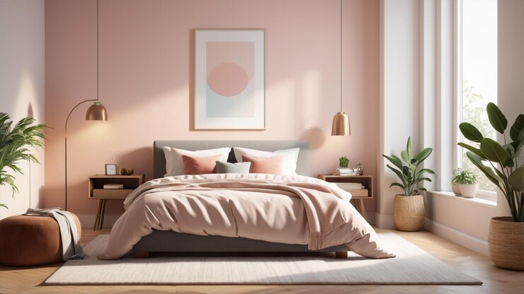 Habitación acogedora con iluminación suave