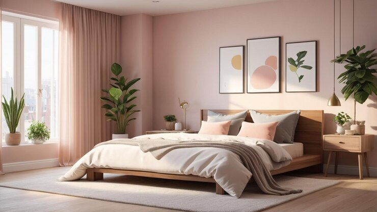 Habitación acogedora con iluminación suave