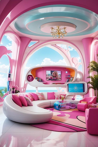 Habitación familiar Barbie Dreamhouse Design In The Future