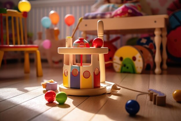 Habitación de juegos para niños agradable y limpia