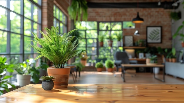 Una habitación llena de plantas en maceta